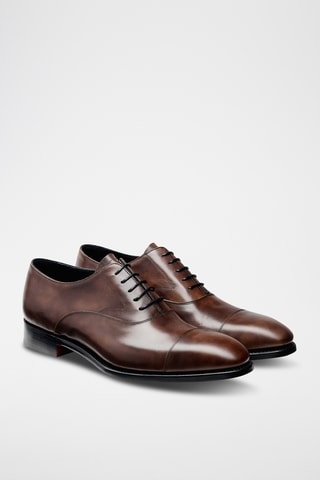 Derbys en cuir de veau verni Falsgrave - Marron 