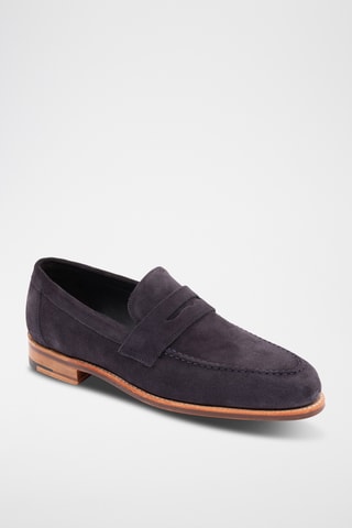 Mocassins en nubuck Jevington - Violet foncé