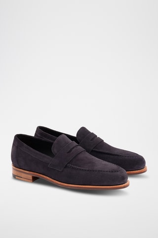 Mocassins en nubuck Jevington - Violet foncé