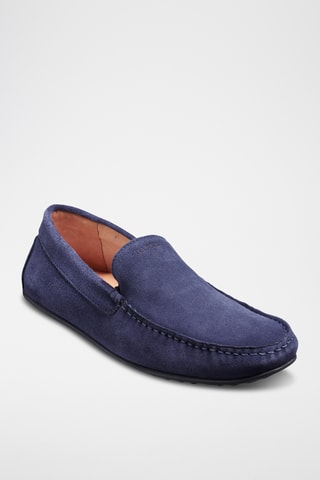 Mocassins en nubuck Stirling - Bleu marine