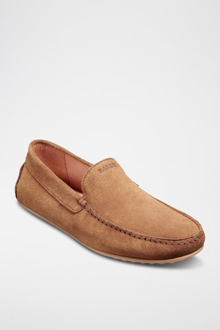 Mocassins en nubuck Stirling - Marron clair