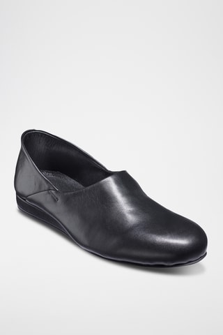 Mocassins en cuir de veau ELM - Noir