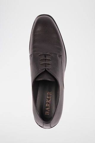 Derbys en cuir de veau Plain - Noir 