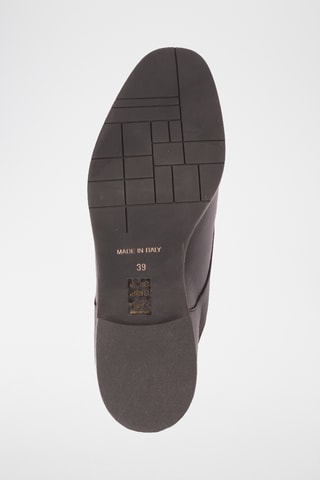 Derbys en cuir de veau Plain - Noir 