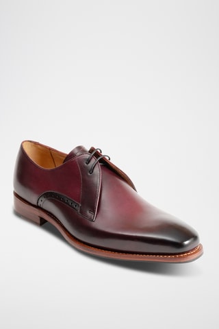 Derbys en cuir Oscar - Bordeaux