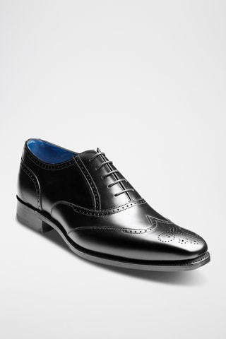 Richelieus en cuir de veau Johnny - Noir