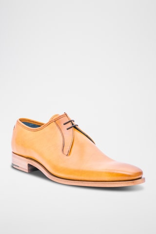 Derbys en cuir de veau Derwent - Marron clair