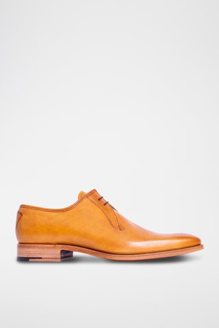 Derbys en cuir de veau Derwent - Marron clair