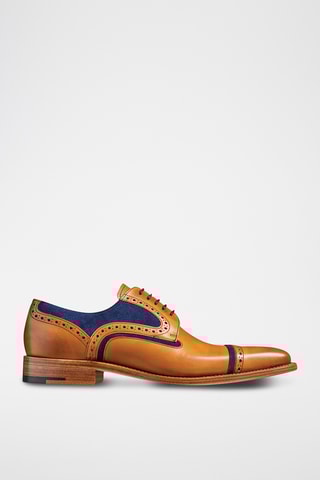 Derbys en cuir de veau Haig - Marron clair