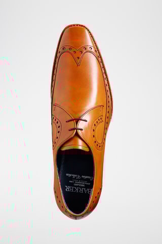 Derbys en cuir de veau verni Woody - Camel