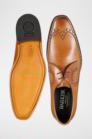 Derbys en cuir de veau Woody - Marron clair