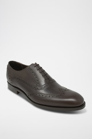 Richelieus en cuir de veau Grant - Anthracite