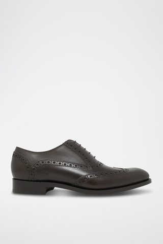 Richelieus en cuir de veau Grant - Anthracite