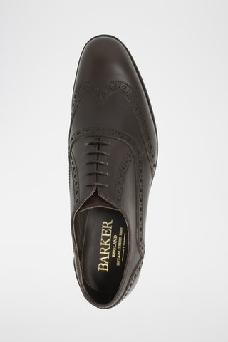 Richelieus en cuir de veau Grant - Anthracite
