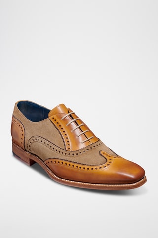 Richelieus en cuir de veau Spencer - Camel