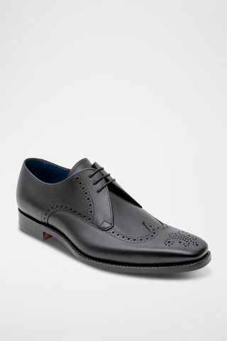 Derbys en cuir de veau Spike - Noir