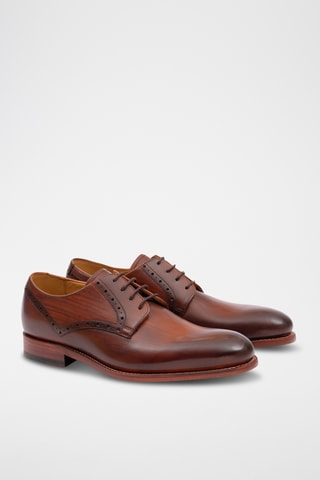 Derbys en cuir Trent - Marron