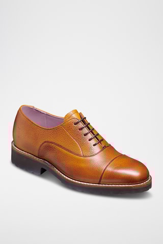 Richelieus en cuir Eva - Marron clair