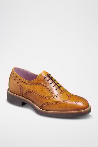 Richelieus en cuir Bonnie - Marron clair