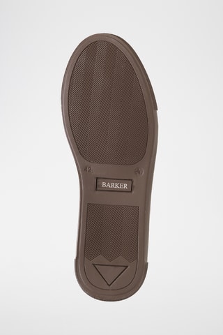 Chaussures bateau en cuir verni Wallis - Marron foncé