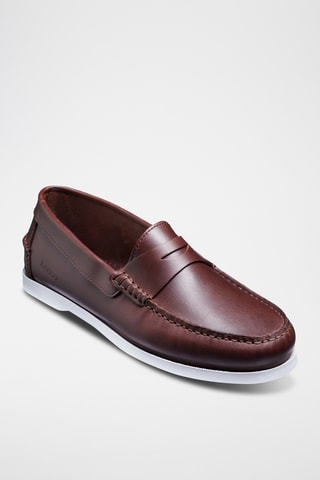 Mocassins en cuir verni Tonny - Marron foncé