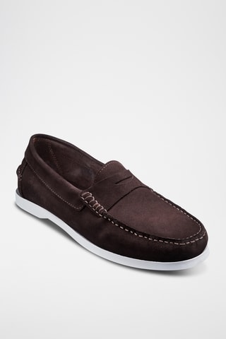 Mocassins en nubuck Tonny - Marron foncé