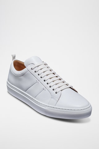 Baskets en cuir de veau Greg - Blanc