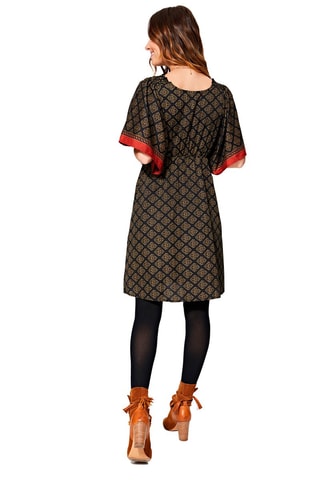 Robe patineuse Noir et beige