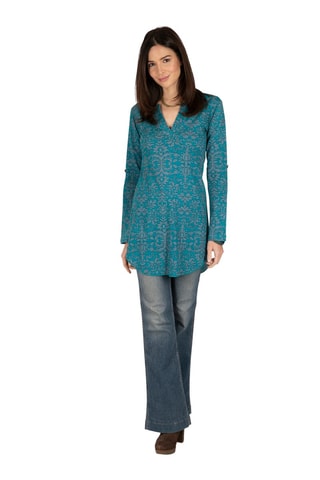 Tunique Turquoise et gris clair
