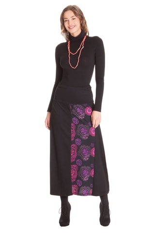 Jupe longue taille haute - Noir