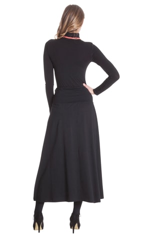 Jupe longue taille haute - Noir