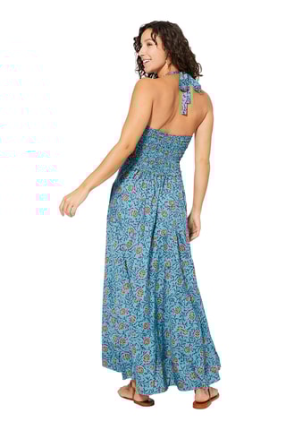 Robe longue - Bleu