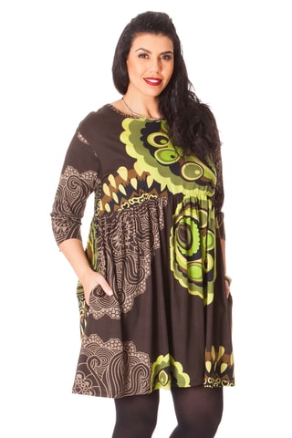 Robe droite - Marron