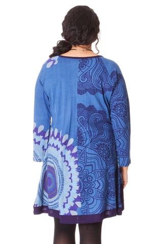 Robe droite - Bleu