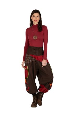 Sarouel taille haute - Marron