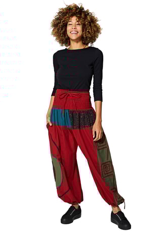 Sarouel taille haute - Rouge
