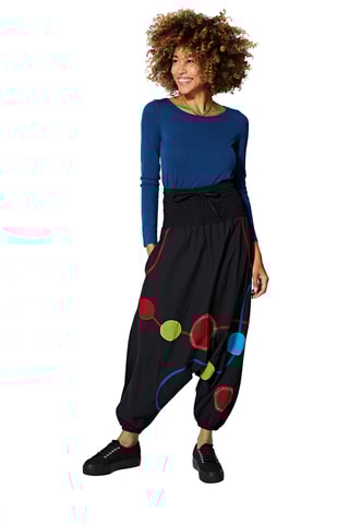 Sarouel taille haute - Noir