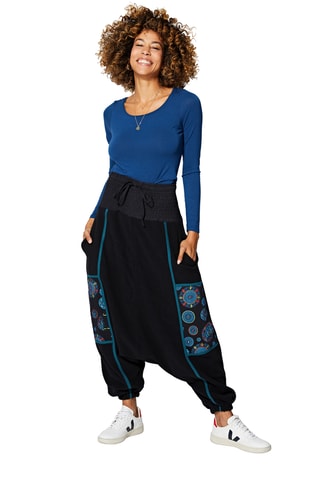 Sarouel taille haute - Noir