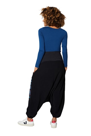 Sarouel taille haute - Noir