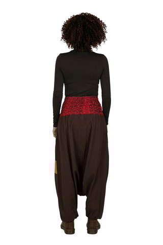 Sarouel taille haute - Marron