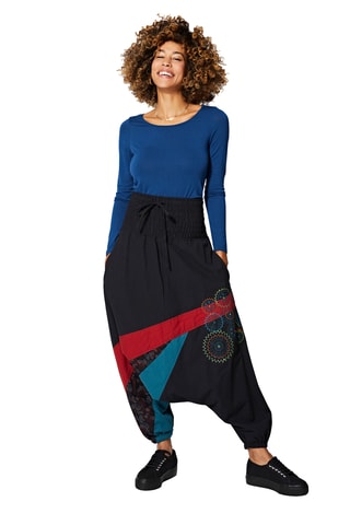 Sarouel taille haute - Noir