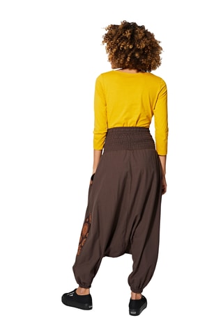 Sarouel taille haute - Marron