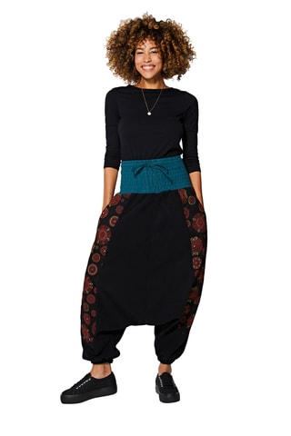 Sarouel taille haute - Noir
