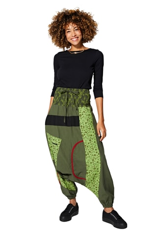 Sarouel taille haute - Kaki