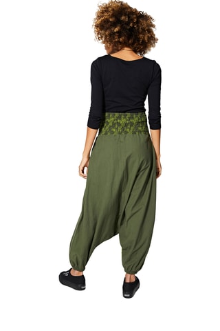 Sarouel taille haute - Kaki