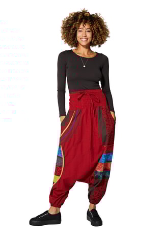 Sarouel taille haute - Rouge