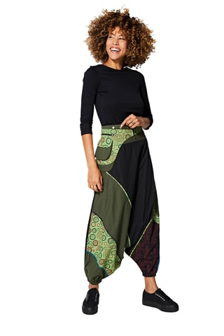 Sarouel taille haute - Kaki