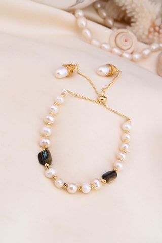 Pulseira - Pérolas de cultura e madrepérola