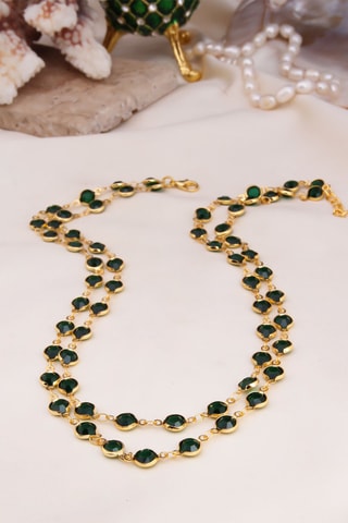 Colar 2 fileiras - Verde