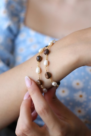 Pulseira - Olhos-de-tigre